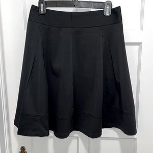 The Limited high waisted pleated black skirt